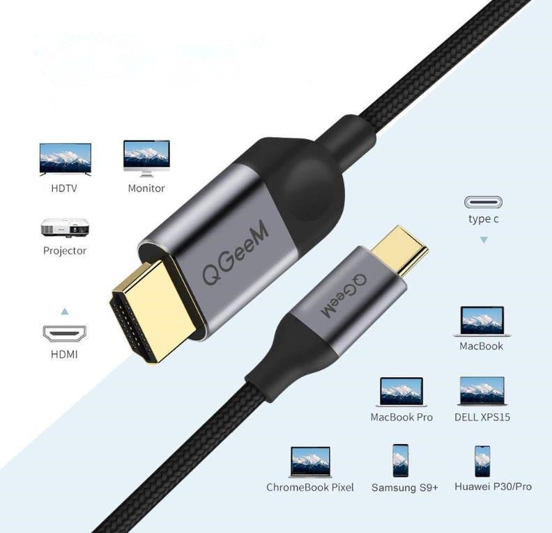 NEW USB Type C to HDMI HDTV TV Cable Adapter Converter For Macbook Samsung  Phone