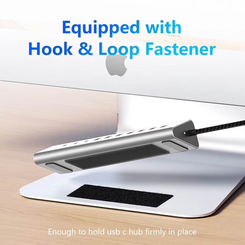 7-in-1 USB-C Hub – 10Gbps USB 3.2 Gen 2, Aluminum, USB Cap, 1m Cable, Hot-Swap, Plug & Play, Over-Voltage & Over-Current Protection, for Laptop, PC, MacBook, Lunar Silver
