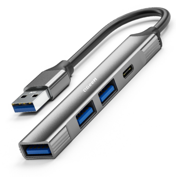 USB Hub, 4-Port Mini USB Data Dongle,USB Hub 3.0, USB Hub 2.0, USB Adapter, USB Expander Hub for Laptop, Ultra Slim Portable USB Splitter for iMac Pro,MacBook Air, Mac Mini/Pro, Surface Pro-UH04-101
