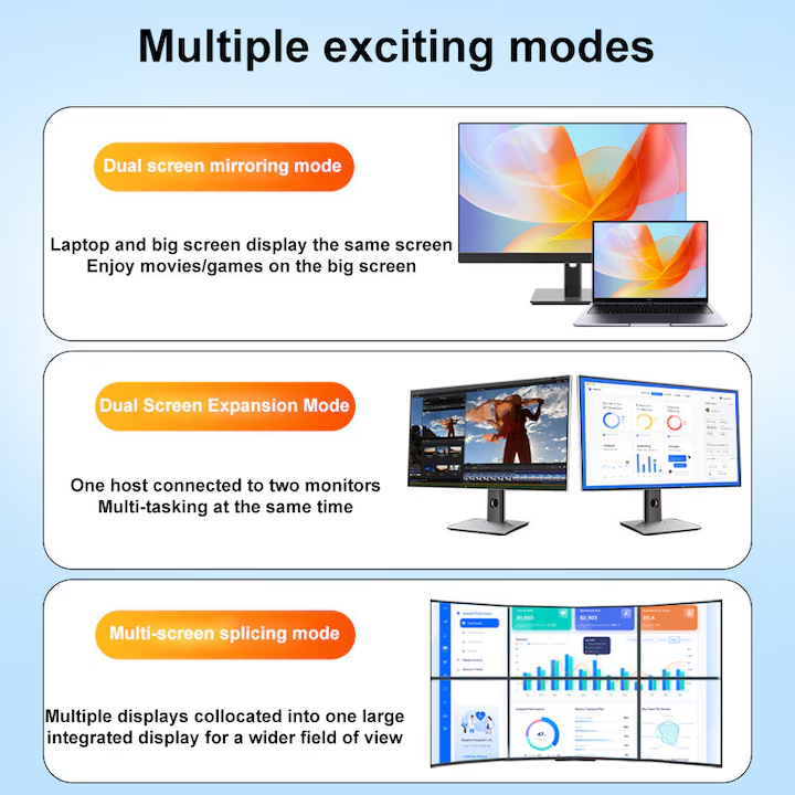 4K@60Hz Bidirectional HDMI to Displayport Cable Male to Male Adapter DP 1.2, HDCP 2.2, HDMI 1.4 4K@30Hz with USB Powered Compatible with Laptops, PC, Switch 2/PS5/Xbox/AMD/NVIDIA/Monitor--AV56-B