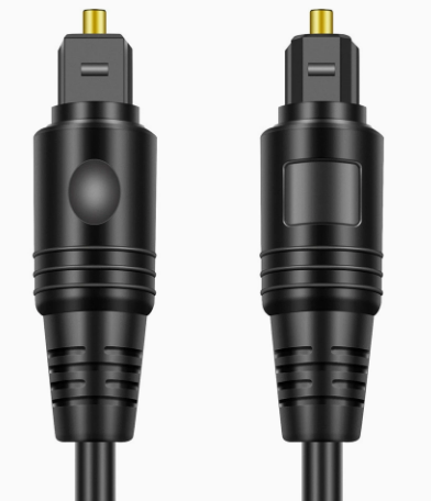 TOSLINK Optical Audio Cable, S/PDIF Fiber Optic Cord Toslink Cable Male to Male Digital Optical Cable 5.1 Surround Sound, for Soundbar TV, Home Cinema Xbox One/PS4-AV81-A