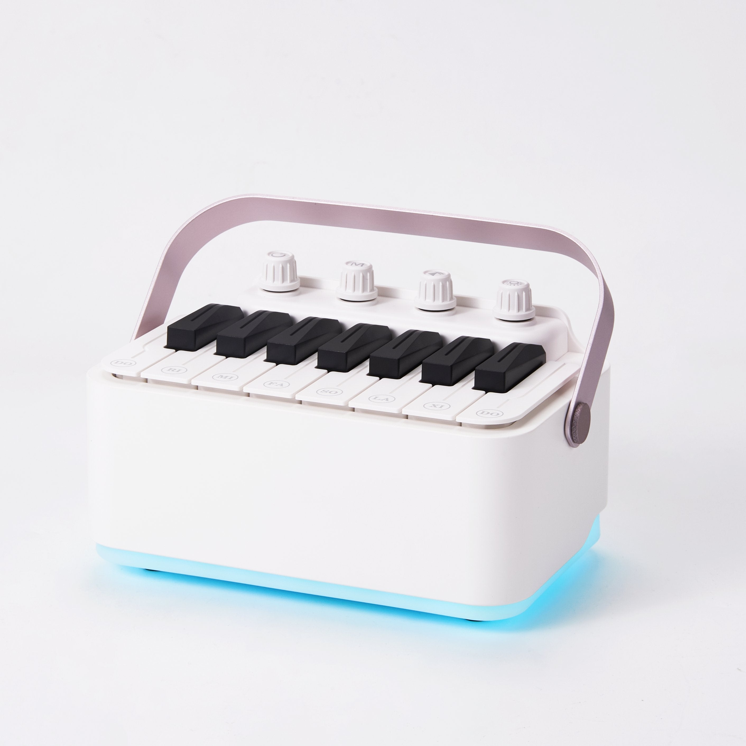 2024 Best Quality Kid's Gifts Mini Rechargeable Electronic Drum Piano Bluetooth Speaker With LED Flashing Light - QGeeM
