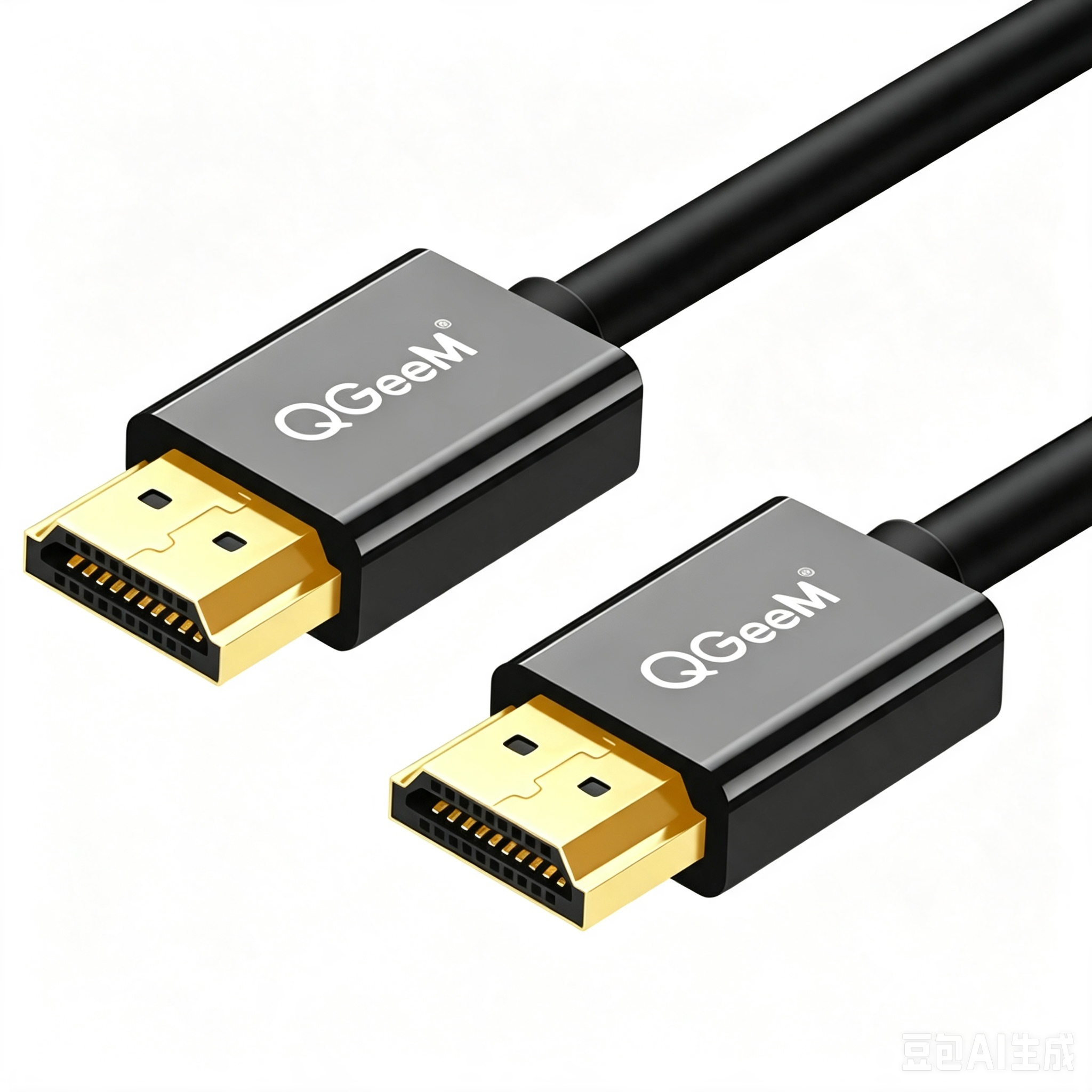 QGeeM HDMI to HDMI 4K 30Hz Cable Male to Male 4K High Speed HDMI Cable, 1.4 HDMI Cord, 10.2Gbps, for Displays, TVs and Projectors--AV14-B