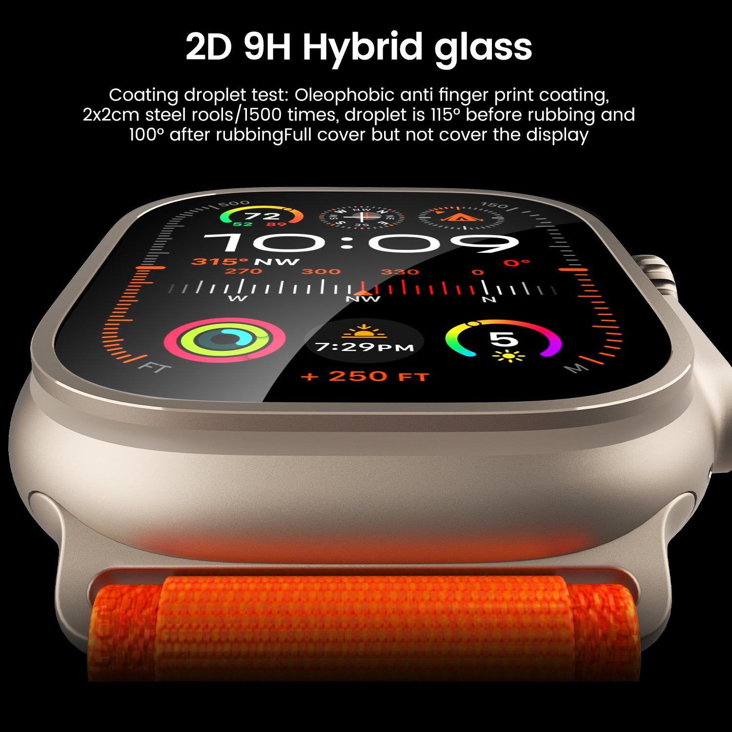 Suitable for Apple Watch Series 6 / 5 / 4 / SE 44mm 2-piece package. Dust-proof and dust-proof protective film kit with anti-drop and anti-dirt feature. Screen-printed tempered film (transparent + black border)