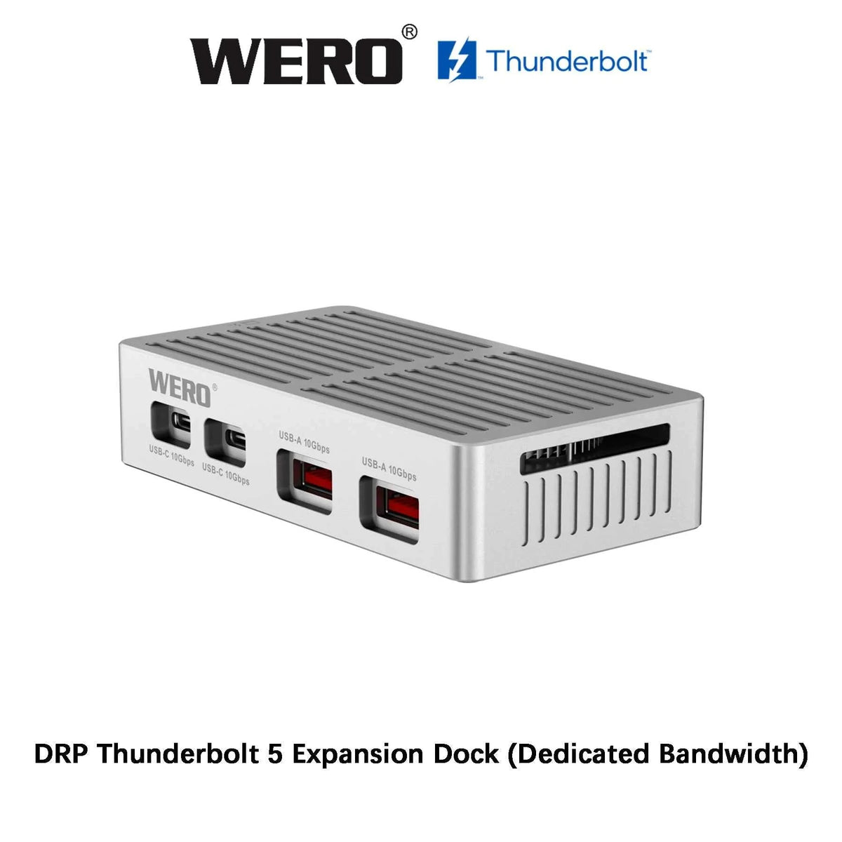 WERO DRP Thunderbolt 5 Dual 4K 60Hz Dock, DP HDMI 2.1 for MacBook Pro & Windows PC-TBT5 Individual HUB DRP