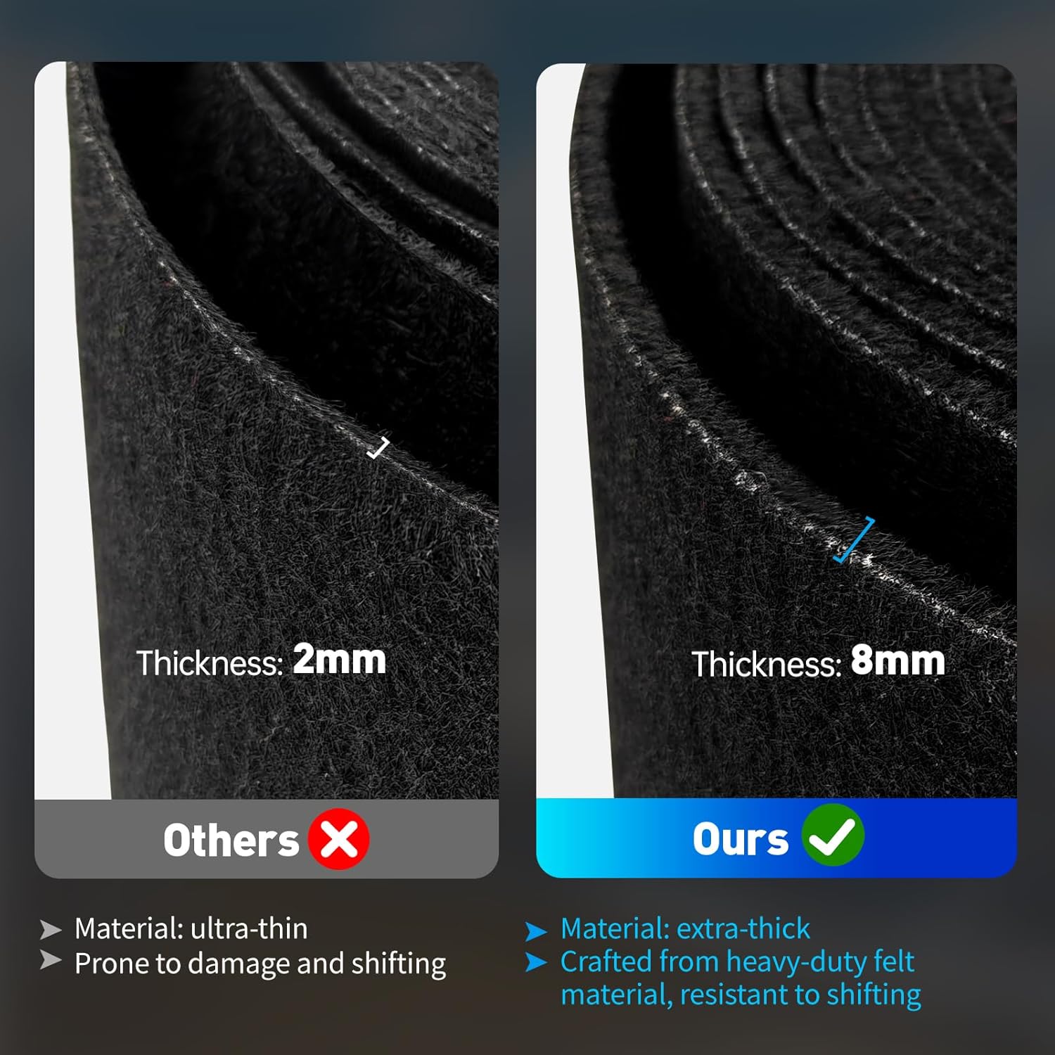 Boat Trailer Bunk Carpet, 8mm Waterproof Trailer Boat Bunk Carpet Replacement for Bunk Boards, Boat Lift & Runners, Durable Black Marine Carpet Roll,12" x164ft DIY Easy Installation