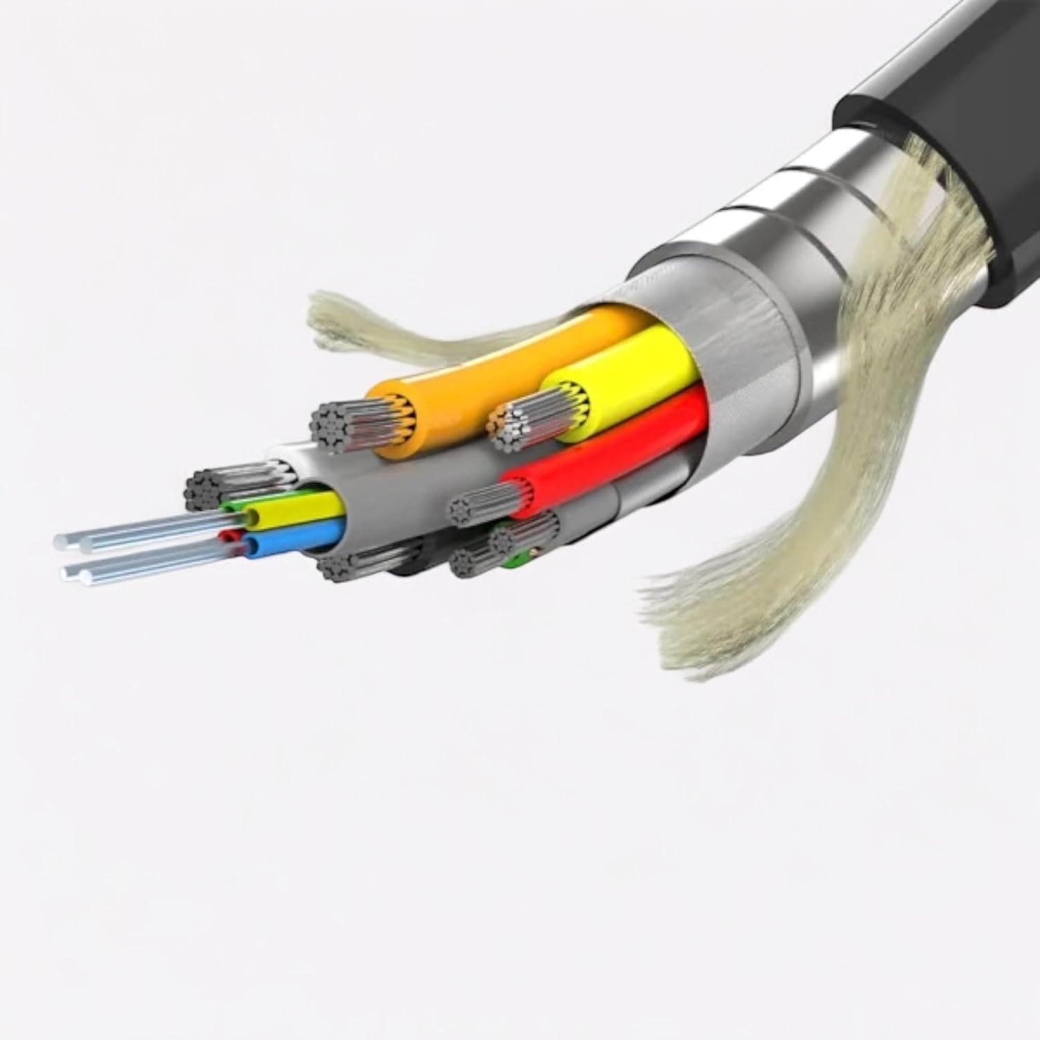 Armored 8K Fiber Optic HDMI 2.1 Active Optical Cable on PCD235 Drum,10 Gigabits, 48Gbps, 8K@60Hz, 4K@120Hz, eARC, HDR, Dolby, HDCP 2.3 for Rental Event, Stage, Outdoor Use