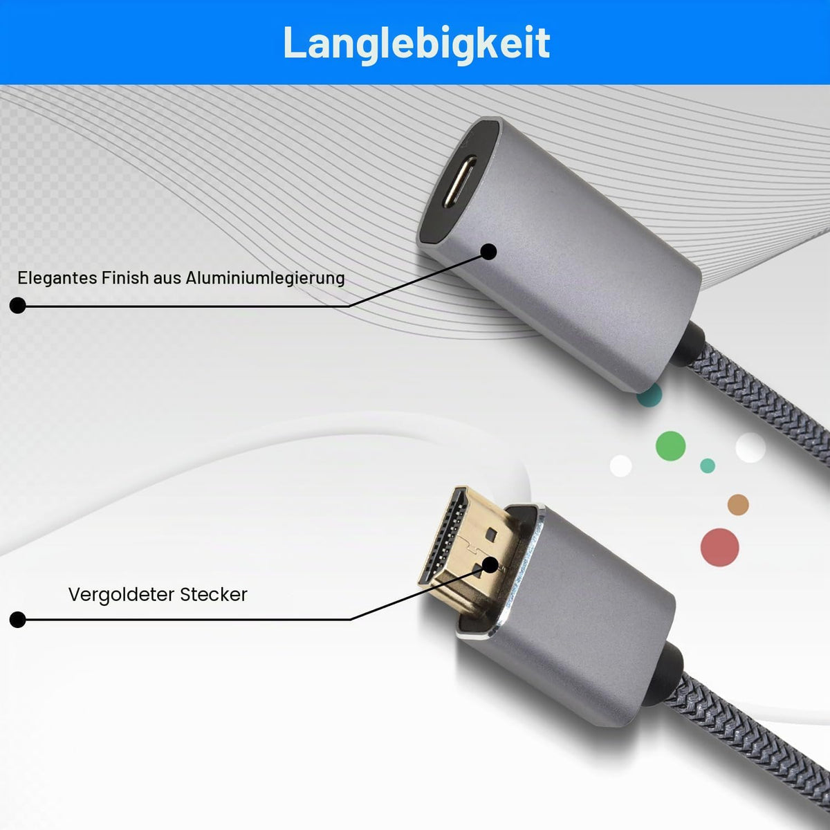 4K@60HZ HDMI Male to USB-C Female Cable Adapter with USB C Power Cable,Uni-Directional HDMI (source) to Type C 3.1 (display) Converter,4K 60Hz Thunderbolt 3 Adapter for MacBook Pro-UA30-B