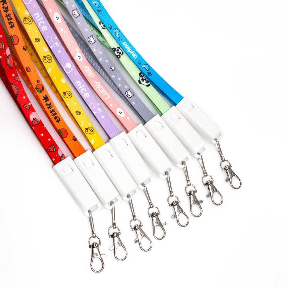 6-in-1 Fast Charging Lanyard Cable | 60W PD 3A Type-C to USB-C/Micro/Lightning | 90cm Multi-Device Charger for Huawei/iPhone/Samsung