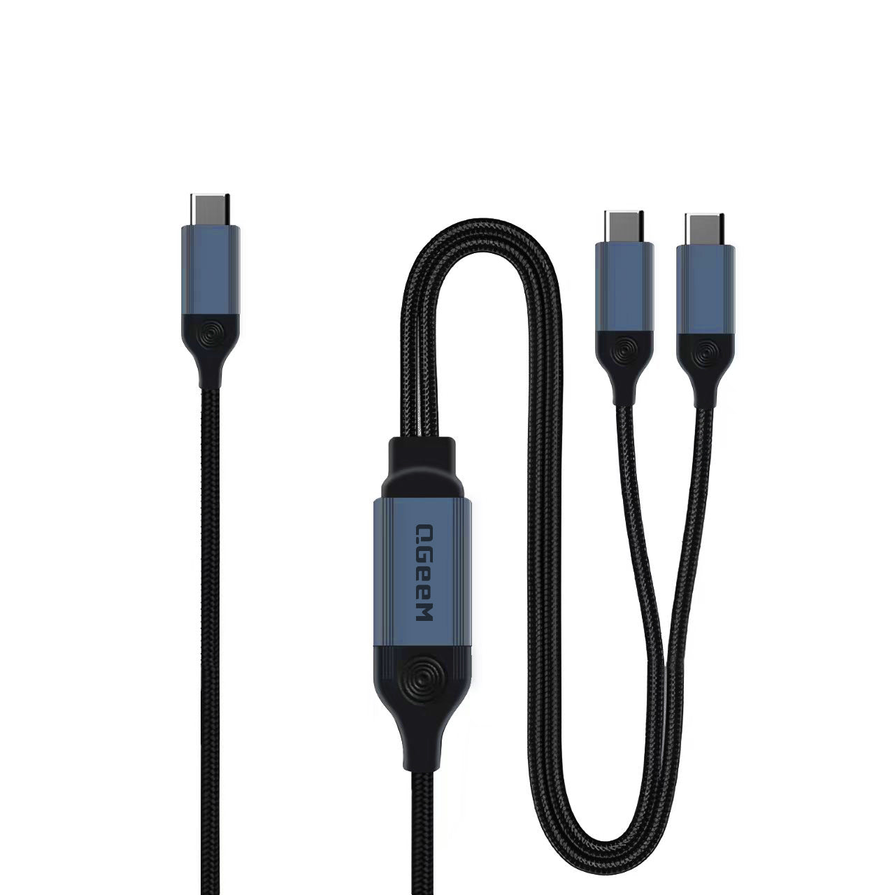 USB-C Cable, 2-in-1 USB C to USB C Cable 140W Max, Fast Charging for iPhone15 Series/16 Series, MacBook Pro, iPad Pro, Galaxy S23/S22 Braided(CC0082-A)