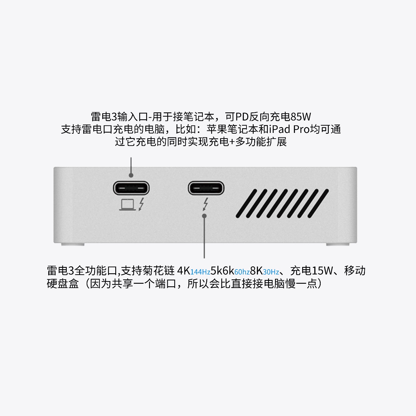 WERO Thunderbolt 3 docking station computer notebook universal built-in SSD slot simple docking station