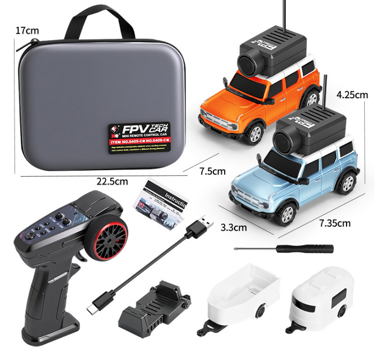 Mini Rc Car with Camera 1:64 Scale Remote Control With FPV,Rechargeable Wireless Toy, APP Operable 6405 6406