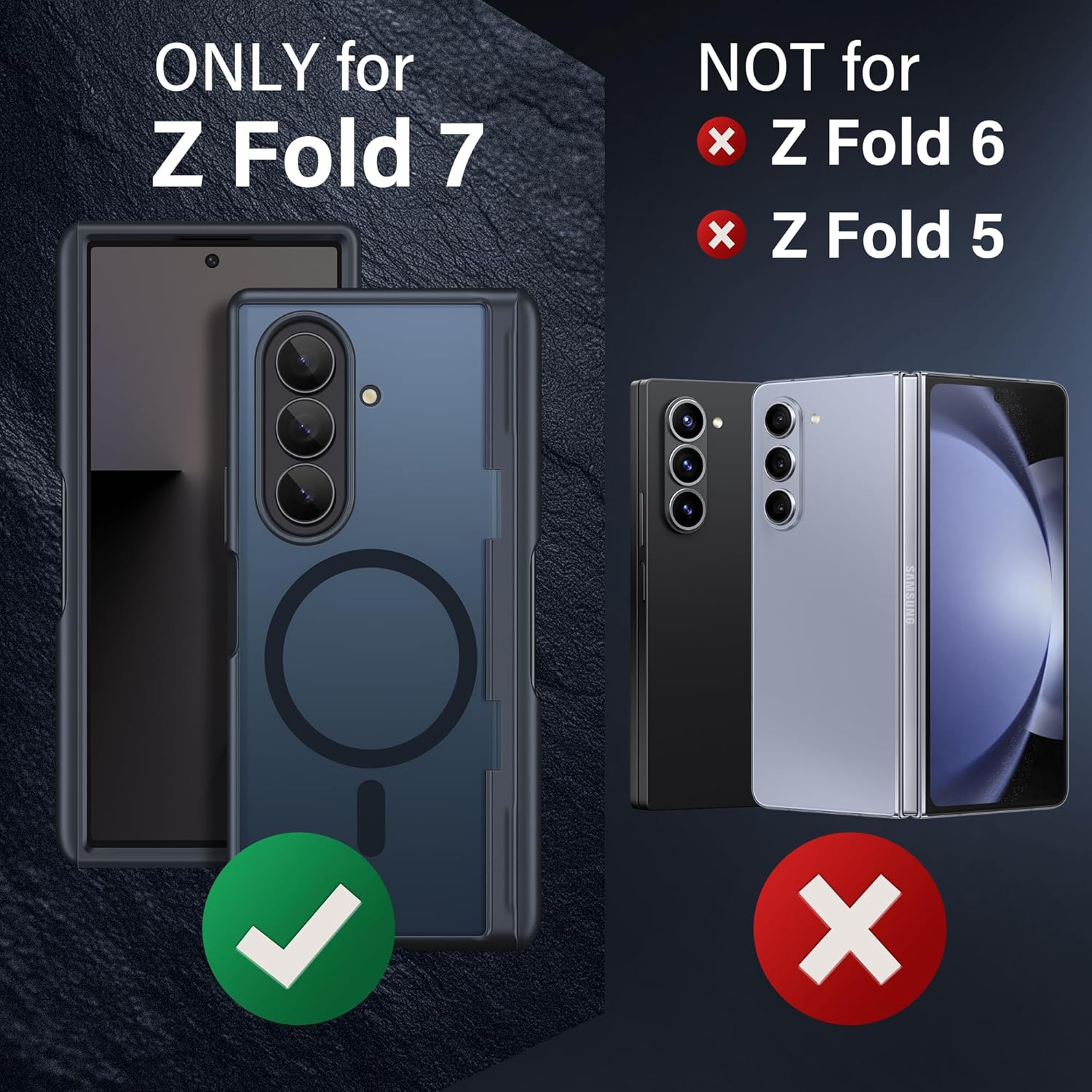 MOBOSI Case for Samsung Galaxy Z Fold 7 with Stylus Pen, MagSafe Compatible, Built-in Privacy Screen Protector, Full Body Hinge Protection, Integrated Kickstand & Pen Slot, Slim Thin Full-Body Protective Phone Cover, Black