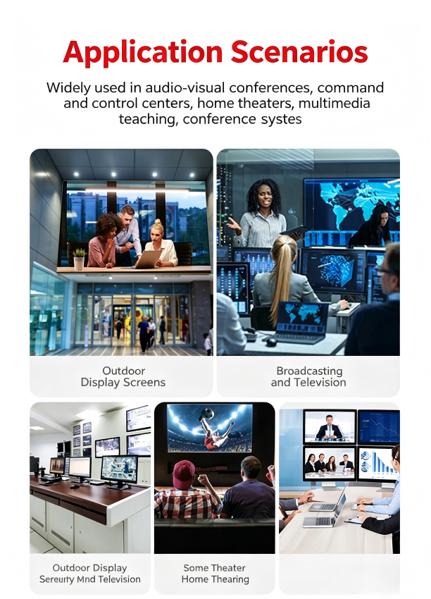 DP Ethernet extender 120 meters 4K HD DP1.4 signal stable computer connected to LED Display, GPU, Media Player, Streaming, Server-EX51-A-0-BK(XHD201)
