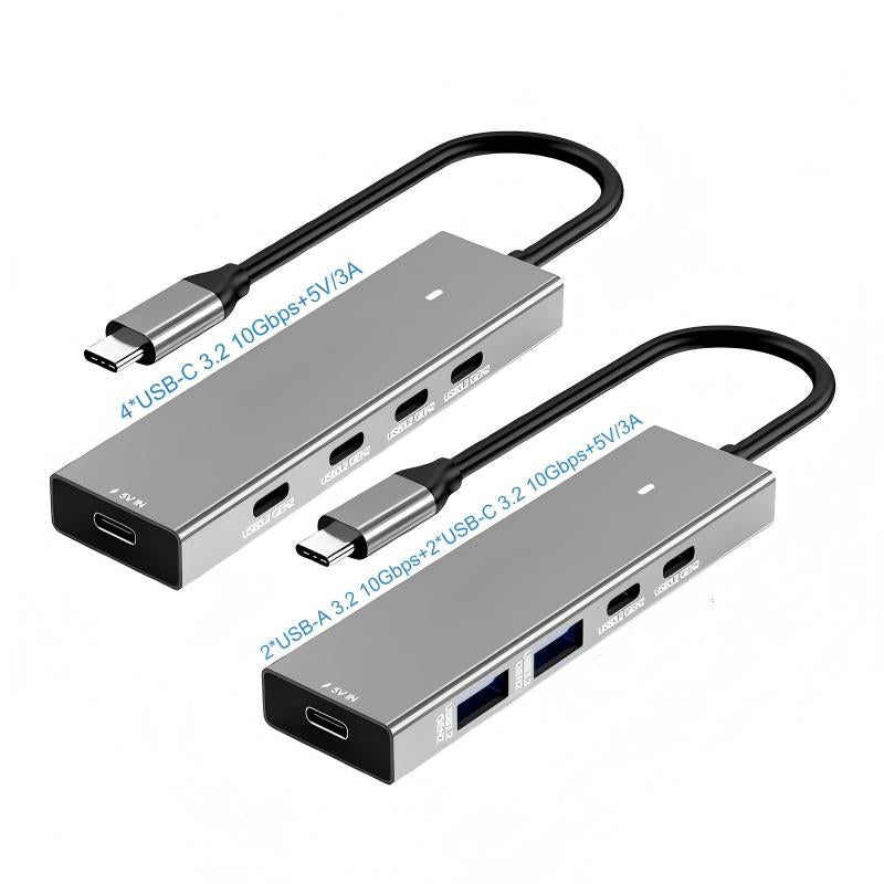 5 in 1 USB-C HUB 2A+2C High Speed USB3.2 Gen2 10Gbps Aluminum USB C Splitter Multiport Adapter USB Expander for PC Laptop