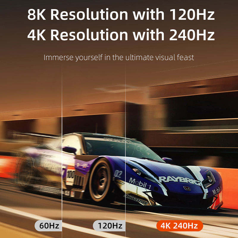 Displayport to Displayport 2.1 Cable, 80Gbps, 16K@60Hz/8K@120Hz/4K@240Hz/2K@360Hz DP to DP 2.1 Cord Compatible with HDR HDCP 2.3 DSC FreeSync G-Sync Monitor Graphics RTX 5090 4090 PC HDTV-AV99-1