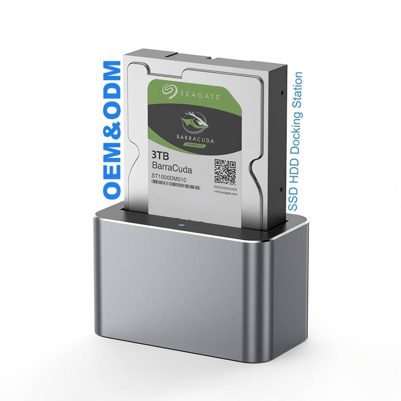HD01S SAS/SATA Universal Hard Drive Dock 2.5/3.5 Inch 20TB Computer Desktop Type-C Hard Drive Enclosure 3.0-HD01S
