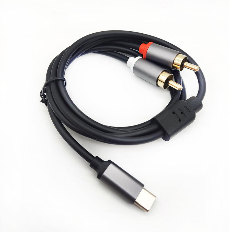 USB C to 2 Male RCA Audio Cable 16-bit/48 kHz Y Splitter Cord RCA Adapter for iPad,Phone,Laptop,Stereo Audio for Home Theater Amplifier,TV,Speaker,DVD,Car Stereo,VCR,Soundbar