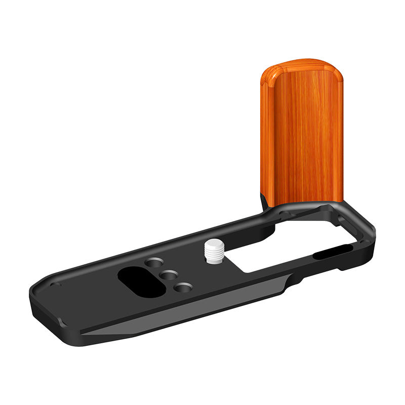 L-shaped wooden hand grip quick release plate for Fujifilm X-M5 camera, XM5 single-lens reflex handheld grip extension bracket