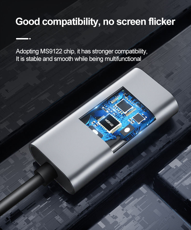 USB to HDMI Adapter, 1080P@60Hz USB 2.0 Male to HDMI Female Multi-Display Cable Converter Suitable for Macos Windows 7/8/10/11 - Driver Installation is Required-UA27-A-0.15