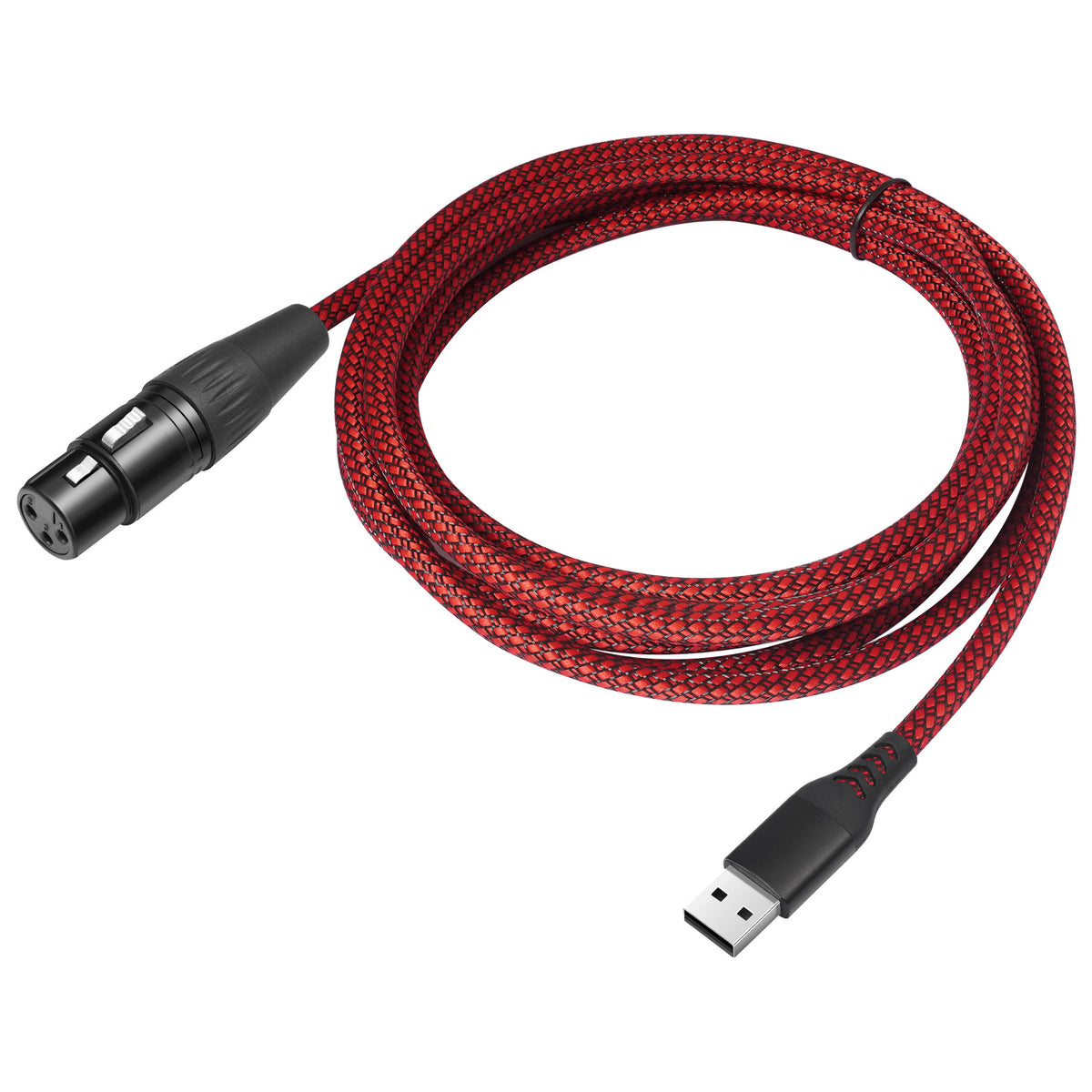 USB male to XLR female recording cable,XLR Female to USB A Microphone Link Converter Cable for Microphones or Karaoke Recording