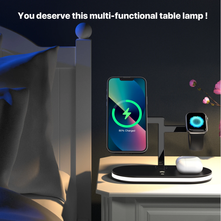 UD Charging Station,Mag-Safe Charger Stand Fast Charging,3 in 1 Charging Fast Station for Apple Devices,Wireless Charger for iPhone 16/15/14/13/12 Series,Apple Watch Series 1-9/Ultra,AirPods Pro