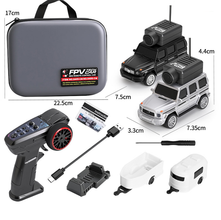 Mini Rc Car with Camera 1:64 Scale Remote Control With FPV,Rechargeable Wireless Toy, APP Operable 6405 6406