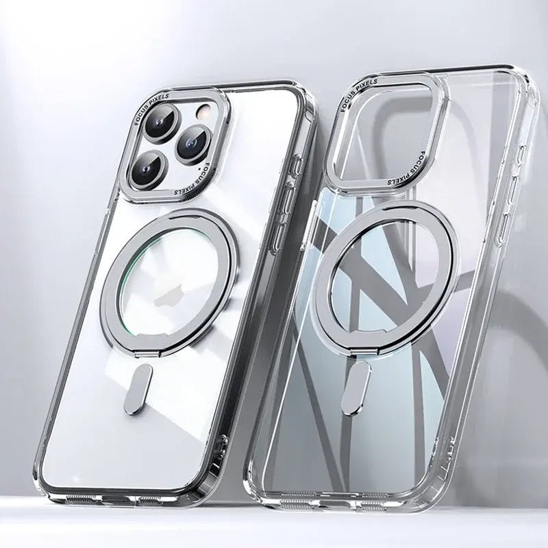 For iPhone 15 Phone Case with 360° Rotatable Magnetic Ring Stand [Comp
