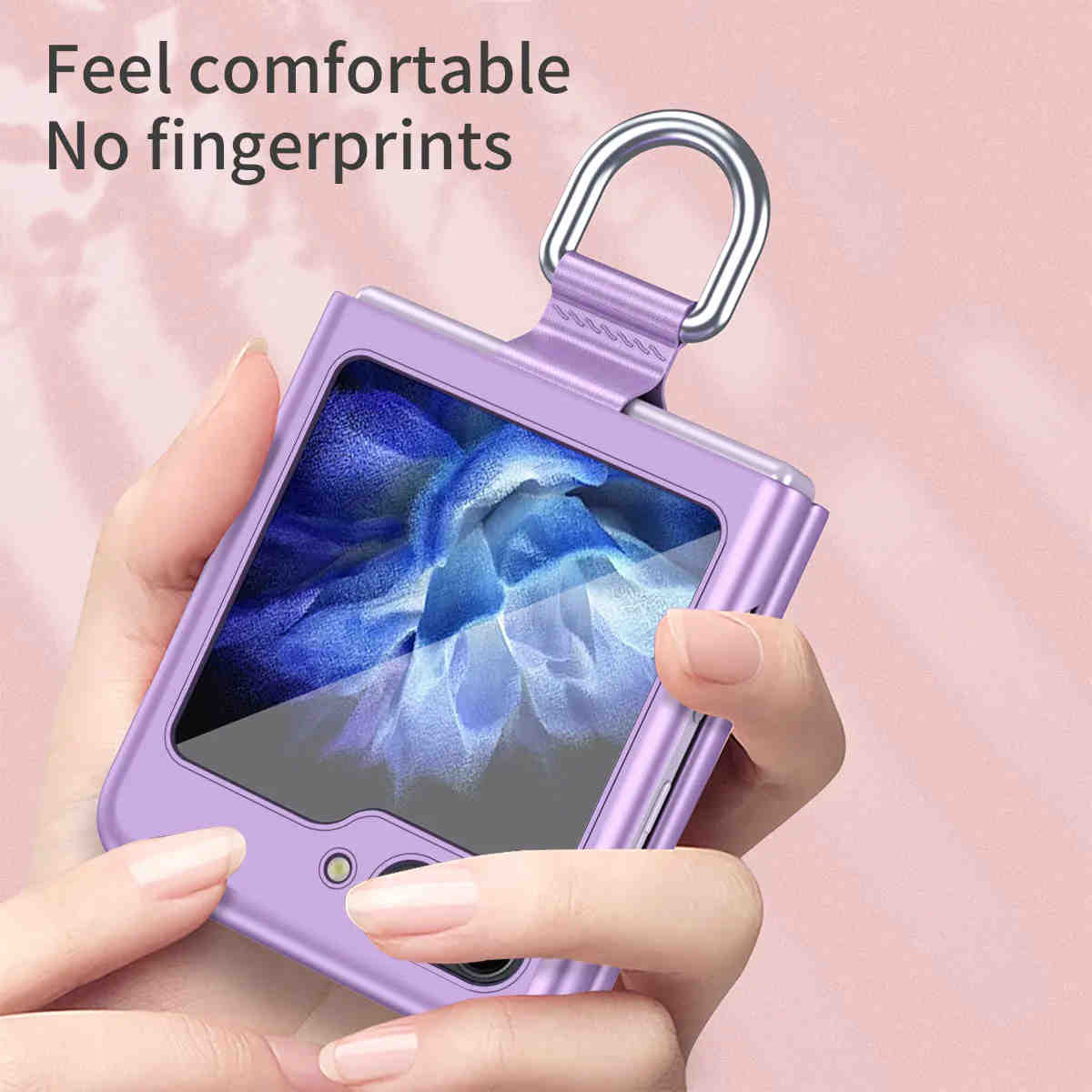 For Samsung Galaxy Z Flip 5/6 Case with Ring Shockproof Protective Cover Flip Z 5 Phone Case - QGeeM
