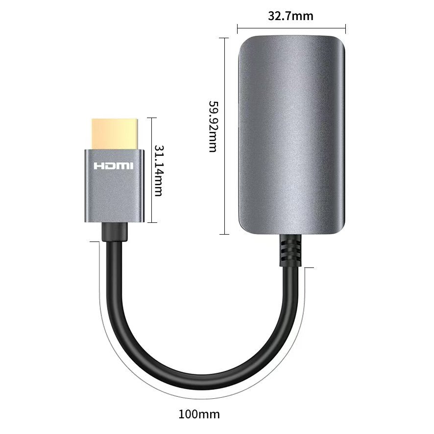 HDMI Male to USB - C Female Cable Adapter with USB C Power Cable,Uni - Directional HDMI (source) to Type C 3.1 (display) Converter,4K 60Hz Thunderbolt 3 Adapter for MacBook Pro - QGeeM