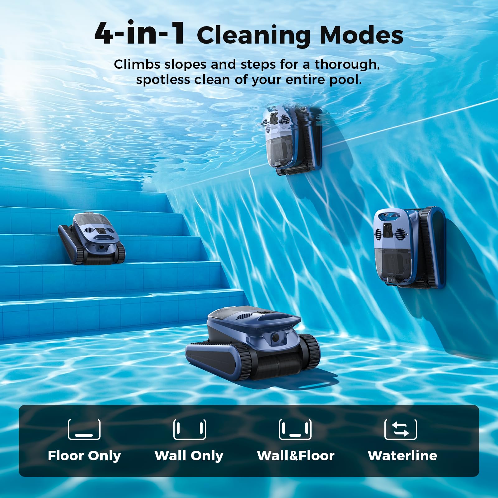 5600GPH Robotic Pool Cleaner,240Min Cordless Pool Vacuum for Inground Pools,3230 Sq.ft,2 Brushe&2 Motor,4-in-1 Wall&Waterline&Floor&Full Cover Cleaning,Smart Navigation,Dual Filtration-B0GKMGVDR7