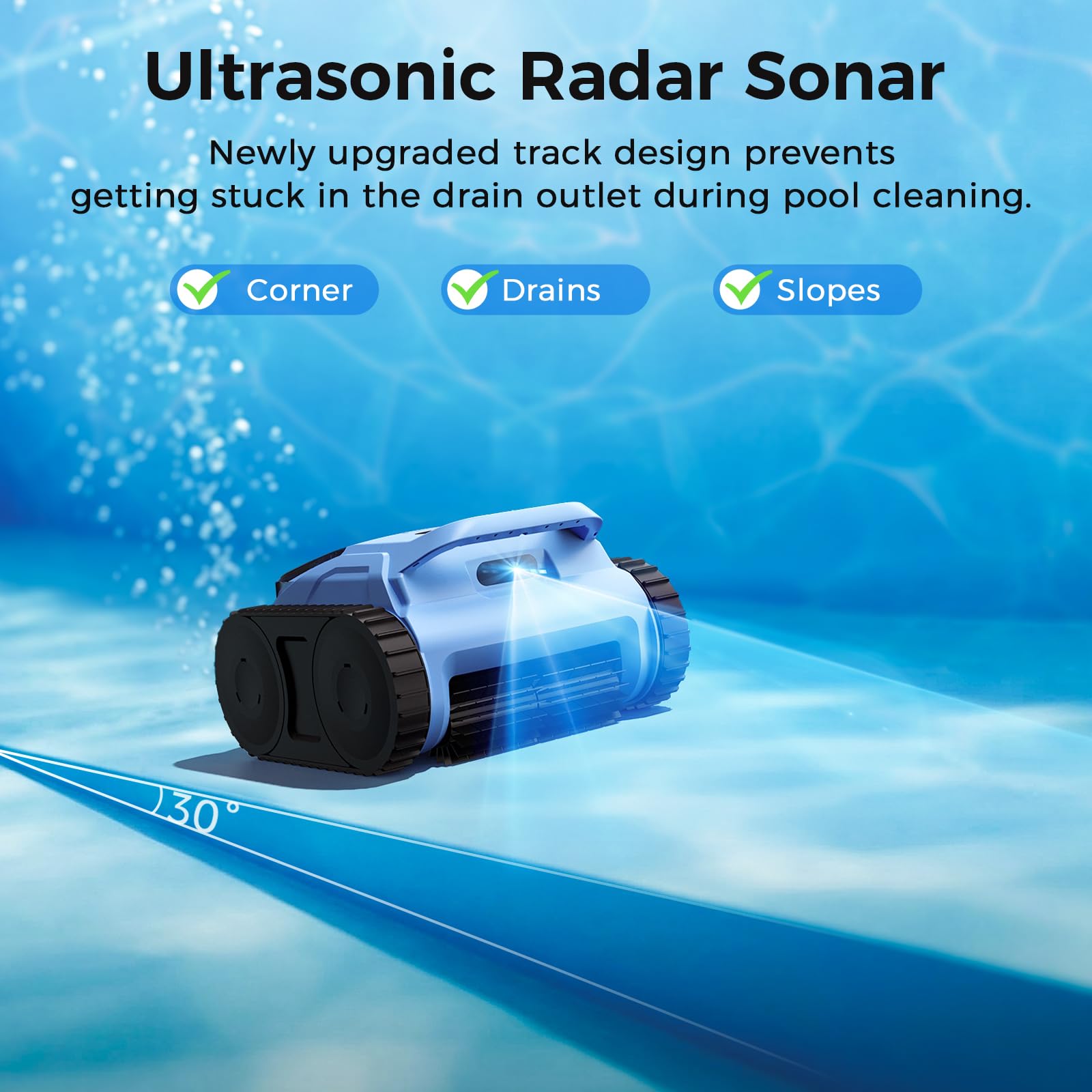 Cordless Robotic Pool Cleaner,Automatic Robotic Pool Vacuum for Inground Pools,Spa Pool Robot Cleaning up to 2150 Sq.ft for Floor,Wall Climbing,Waterline,4800GPH Suction,180min Battery Life-B0GKPZNG11