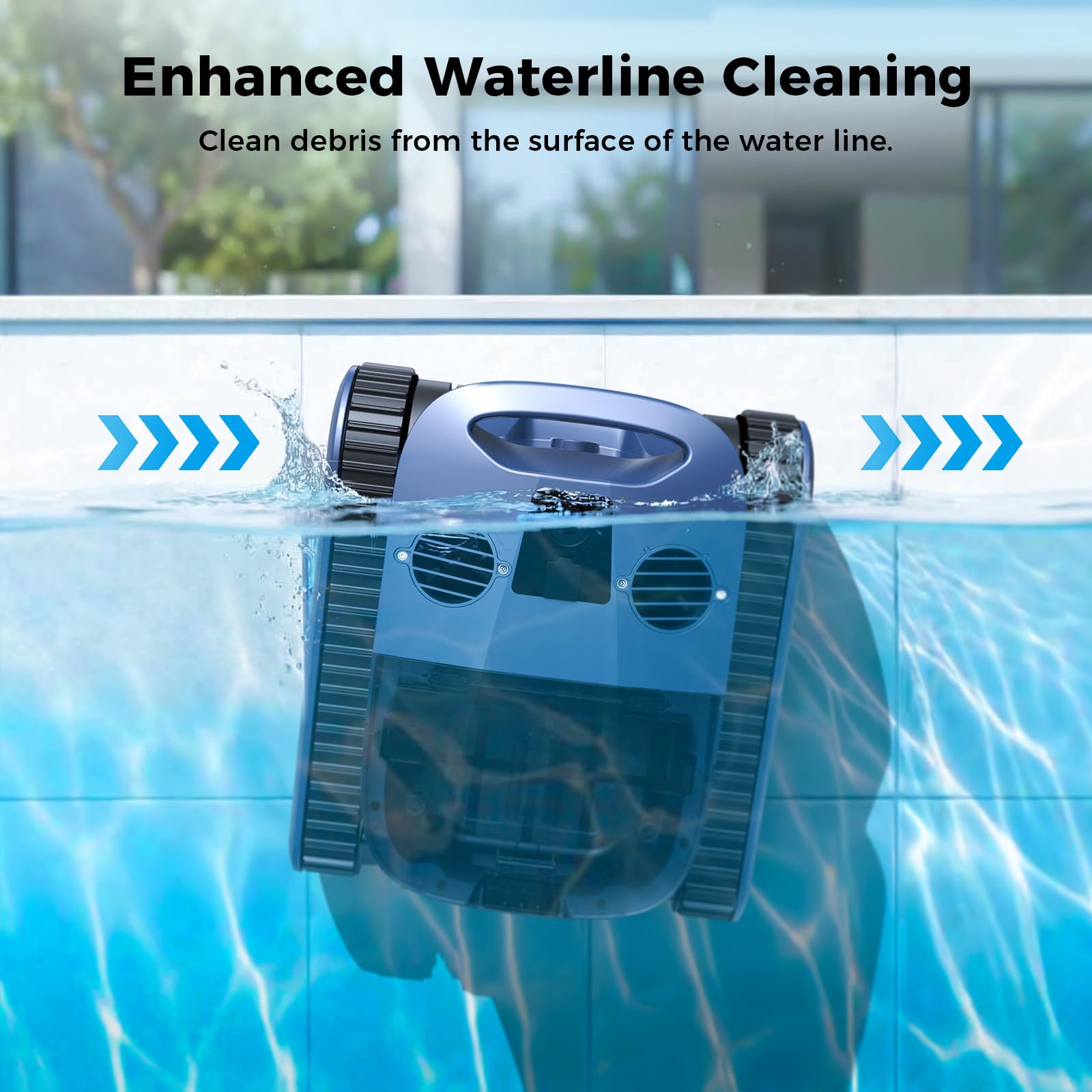 5600GPH Robotic Pool Cleaner,240Min Cordless Pool Vacuum for Inground Pools,3230 Sq.ft,2 Brushe&2 Motor,4-in-1 Wall&Waterline&Floor&Full Cover Cleaning,Smart Navigation,Dual Filtration-B0GKMGVDR7
