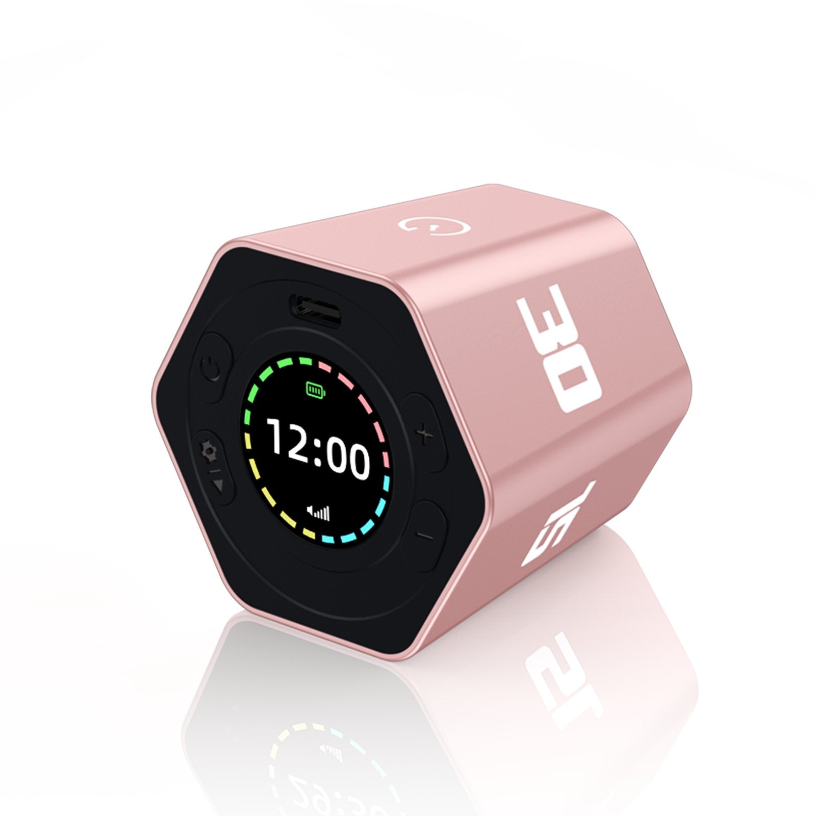 Magnetic Smart Productivity Kitchen Timer Study Bedroom Cooking Timers Hexagon Visual Flip Timer for kids Time Management - QGeeM