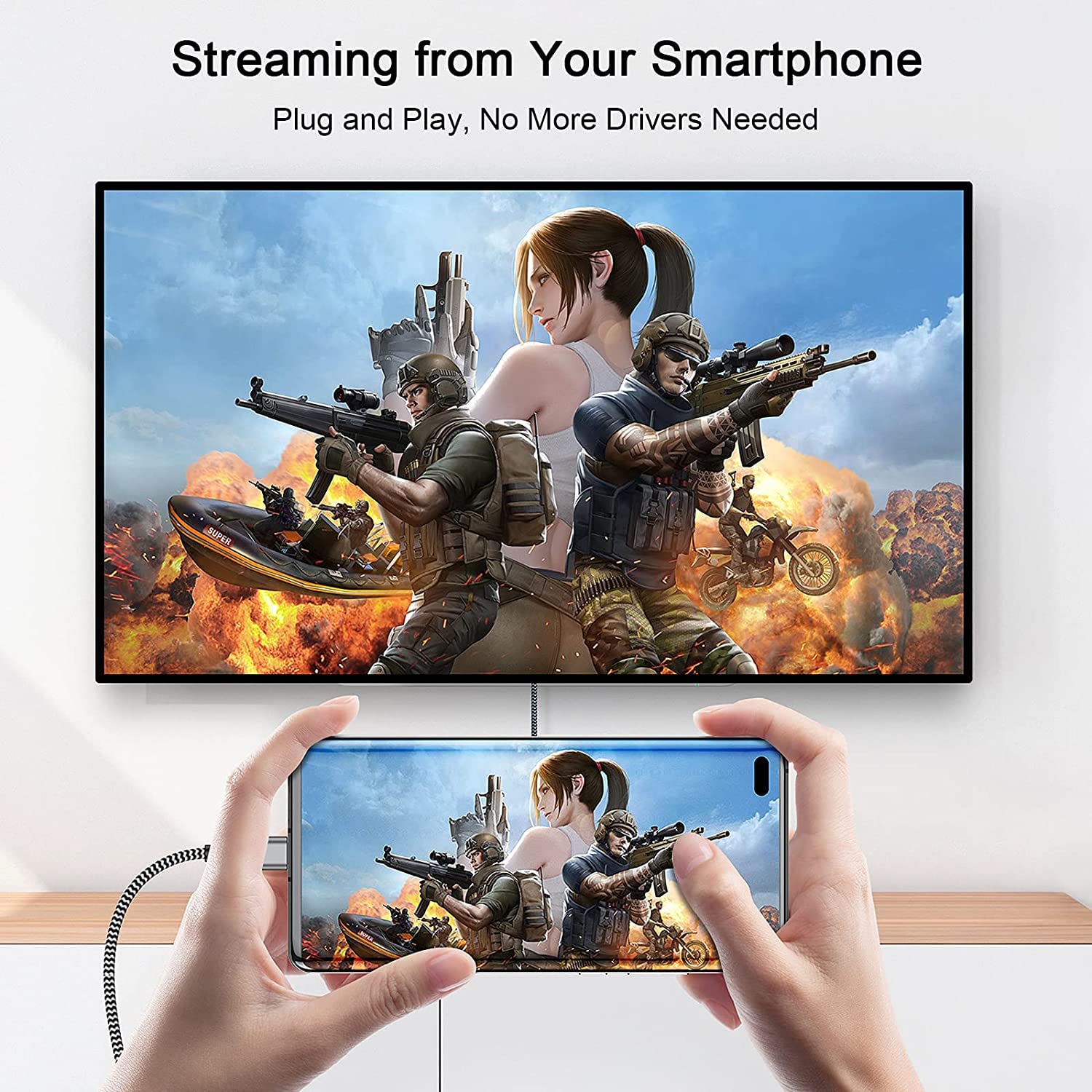 QGeeM USB-C to DisplayPort 4K60HZ Cable - QGeeM