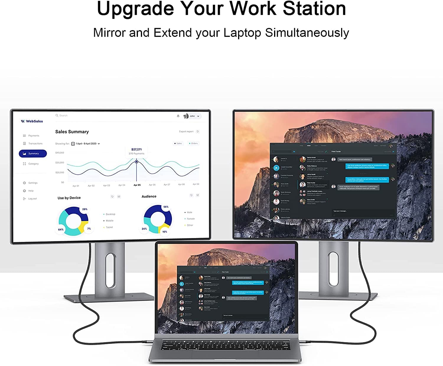 QGeeM USB-C to DisplayPort 4K60HZ Cable - QGeeM