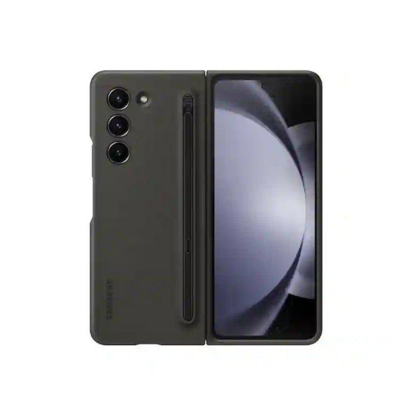 SAMSUNG Galaxy Z Fold5 Slim S Pen Phone Case with Built - In New Compact S Pen, Holder and Storage Slot for Pen, Vibrant Color Options, Original - QGeeM