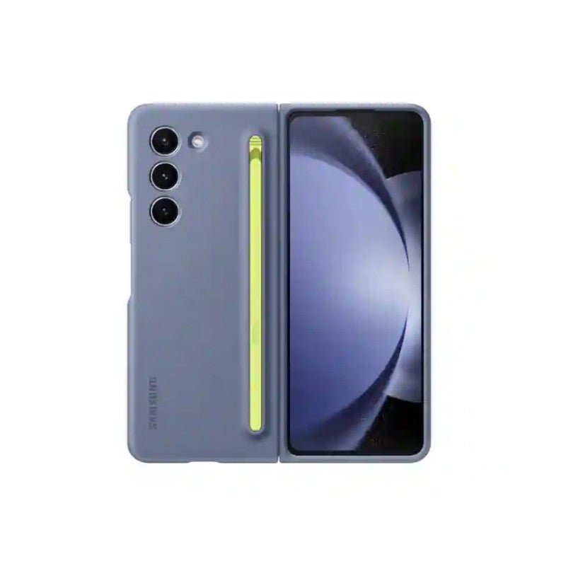 SAMSUNG Galaxy Z Fold5 Slim S Pen Phone Case with Built - In New Compact S Pen, Holder and Storage Slot for Pen, Vibrant Color Options, Original - QGeeM