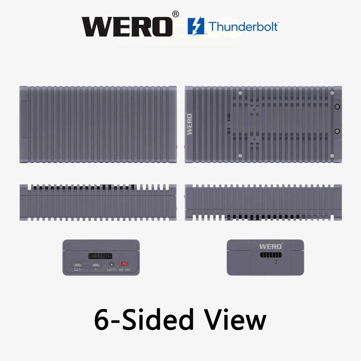 WERO Thunderbolt 5 80Gbps Dual-Mode e1.s SSD Enclosure(1xE1.s-V80)
