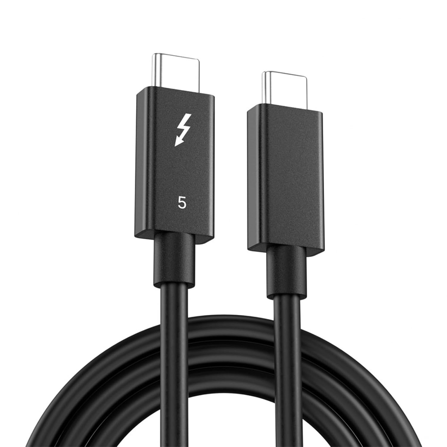 Thunderbolt 5 Cable, Supports 8K Display/ 80Gbps Data Transfer/ 120Gbps Bandwidth Boost/ 240W Fast Charging, Compatible with Thunderbolt 4, USB4, Thunderbolt 3 and USB - C, Black - QGeeM