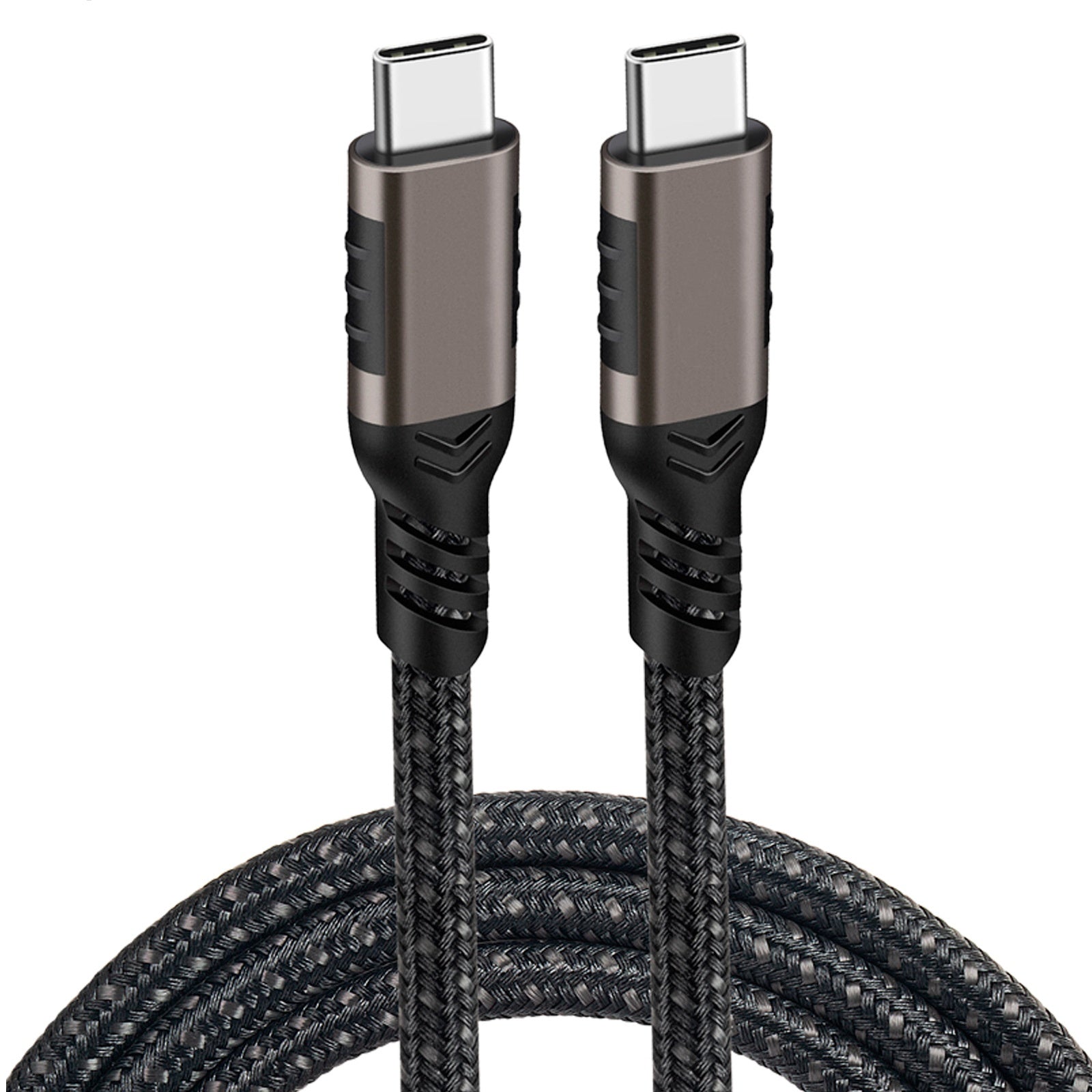 USB C to USB C Cable 240W, Nylon USB2.0 Cable, 480Mbps Data Transfer, 5A Fast Charging USB C Cables for iPhone 15 Series, Samsung Galaxy S23, MacBook Air/Pro - QGeeM