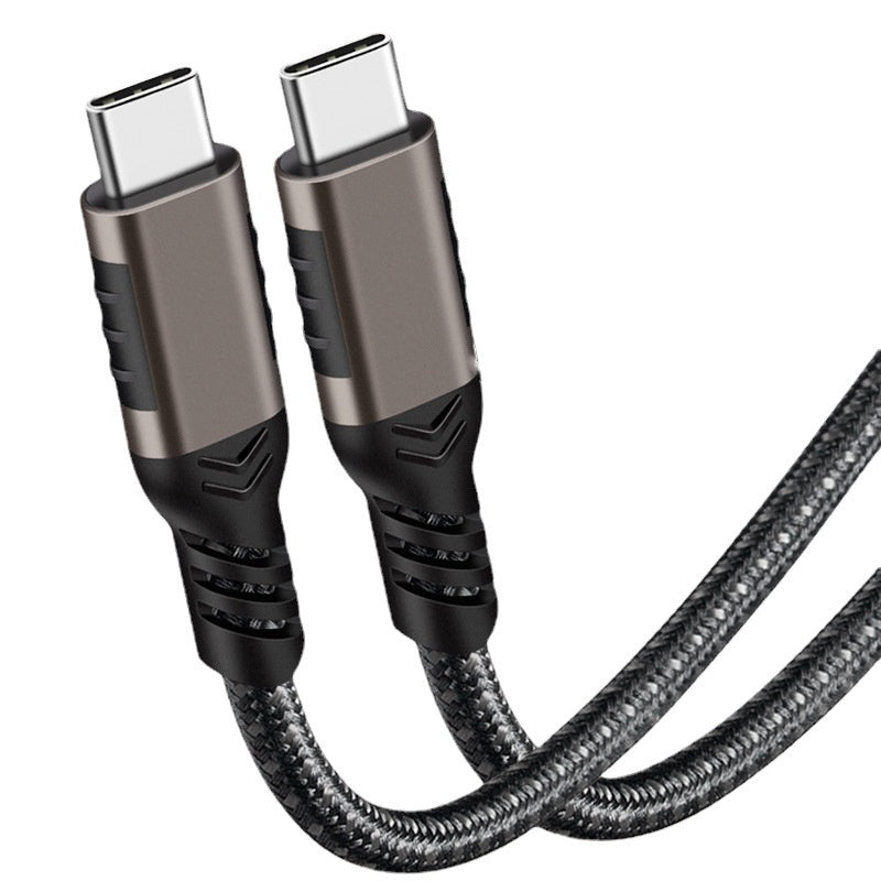 USB C to USB C Cable 240W, Nylon USB2.0 Cable, 480Mbps Data Transfer, 5A Fast Charging USB C Cables for iPhone 15 Series, Samsung Galaxy S23, MacBook Air/Pro - QGeeM
