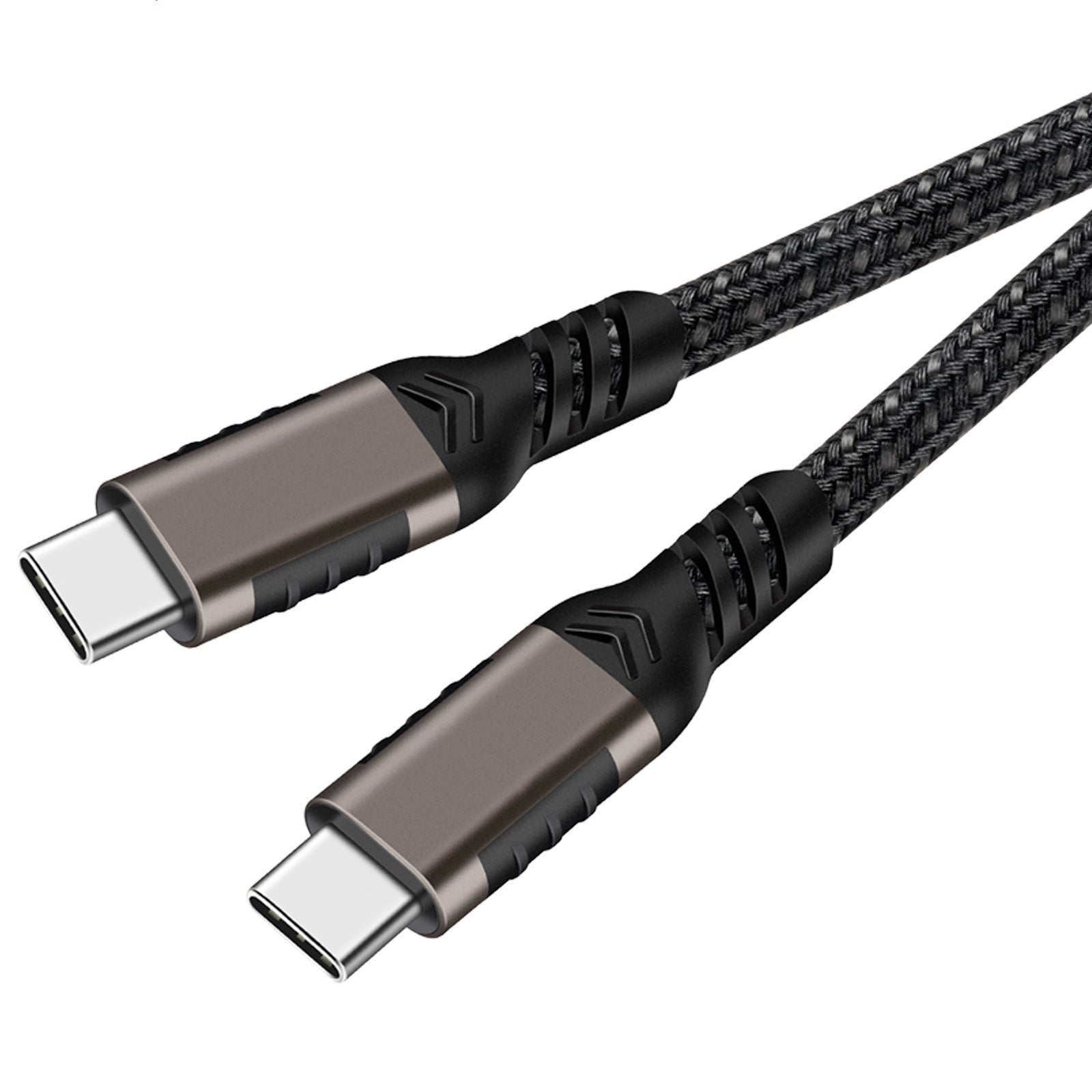 USB C to USB C Cable 240W, Nylon USB2.0 Cable, 480Mbps Data Transfer, 5A Fast Charging USB C Cables for iPhone 15 Series, Samsung Galaxy S23, MacBook Air/Pro - QGeeM