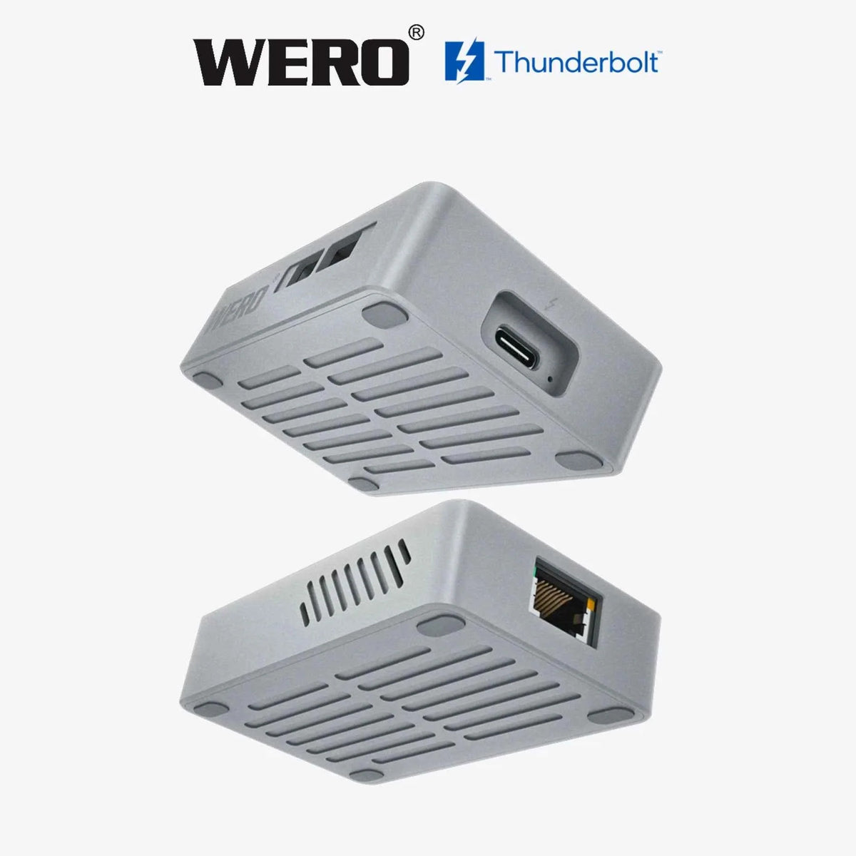 WERO Thunderbolt 10G Network Card Compatible with 3/4/5 10G Ethernet RJ45 Electrical Port Adapter Converter(TBT3-10GbE)