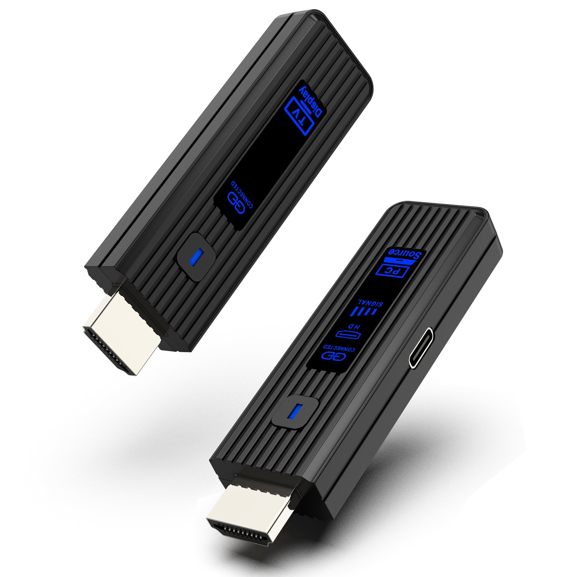 Wireless Display Adapter 1080P@60Hz – 5.8GHz HDMI Screen Mirroring Dongle, Plug & Play, Ultra - Compact ABS Design, 50M Range, Multi - Device Casting (8 - in - 1), No Wi - Fi/Apps Needed for Home/Office/Gaming - QGeeM