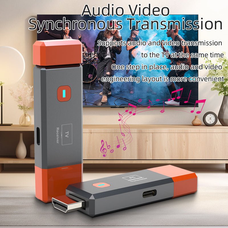 Wireless Display Adapter 1080P@60Hz – 5.8GHz HDMI Screen Mirroring Dongle, Plug & Play, Ultra - Compact ABS Design, 50M Range, Multi - Device Casting (8 - in - 1), No Wi - Fi/Apps Needed for Home/Office/Gaming(复制) - QGeeM