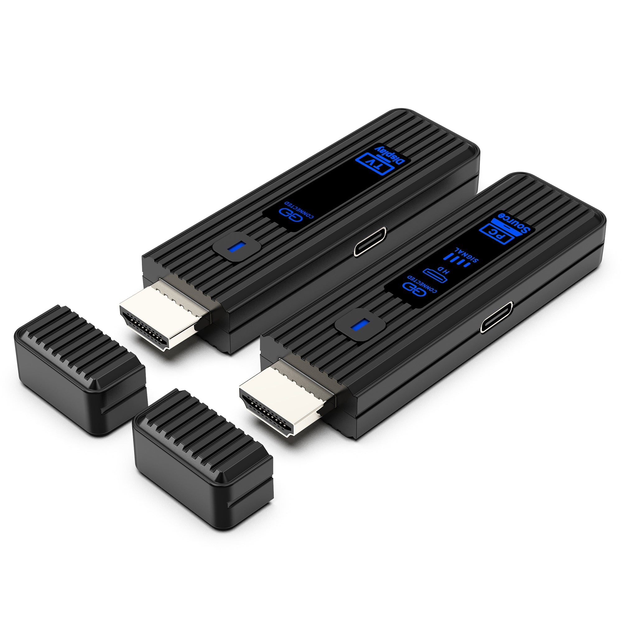 Wireless Display Adapter 1080P@60Hz – 5.8GHz HDMI Screen Mirroring Dongle, Plug & Play, Ultra - Compact ABS Design, 50M Range, Multi - Device Casting (8 - in - 1), No Wi - Fi/Apps Needed for Home/Office/Gaming - QGeeM