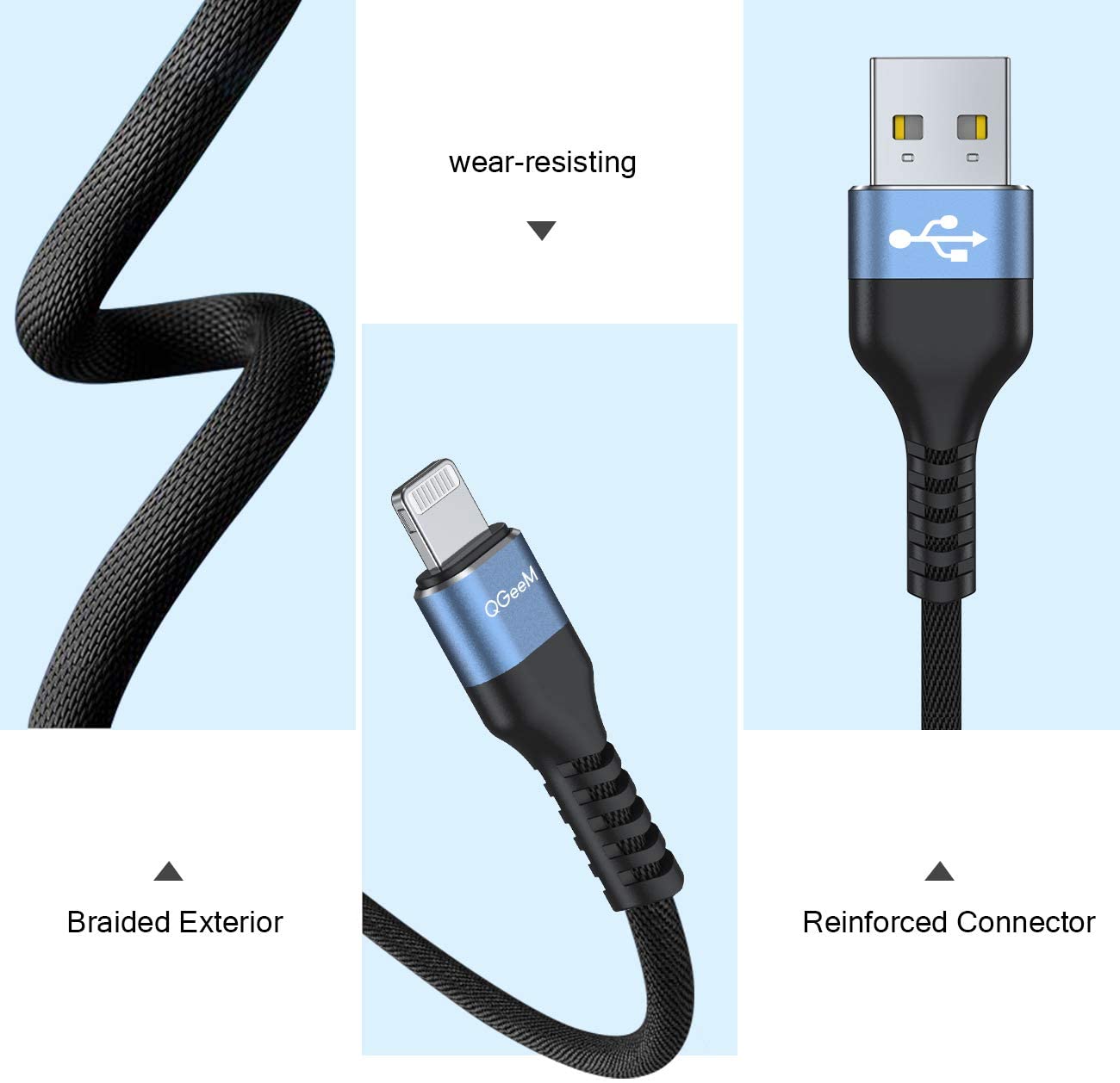 QGeeM A to Lightning Cable