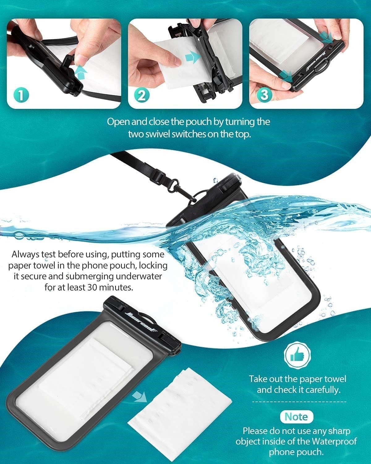 Colorful Waterproof Phone Pouch - QGeeM