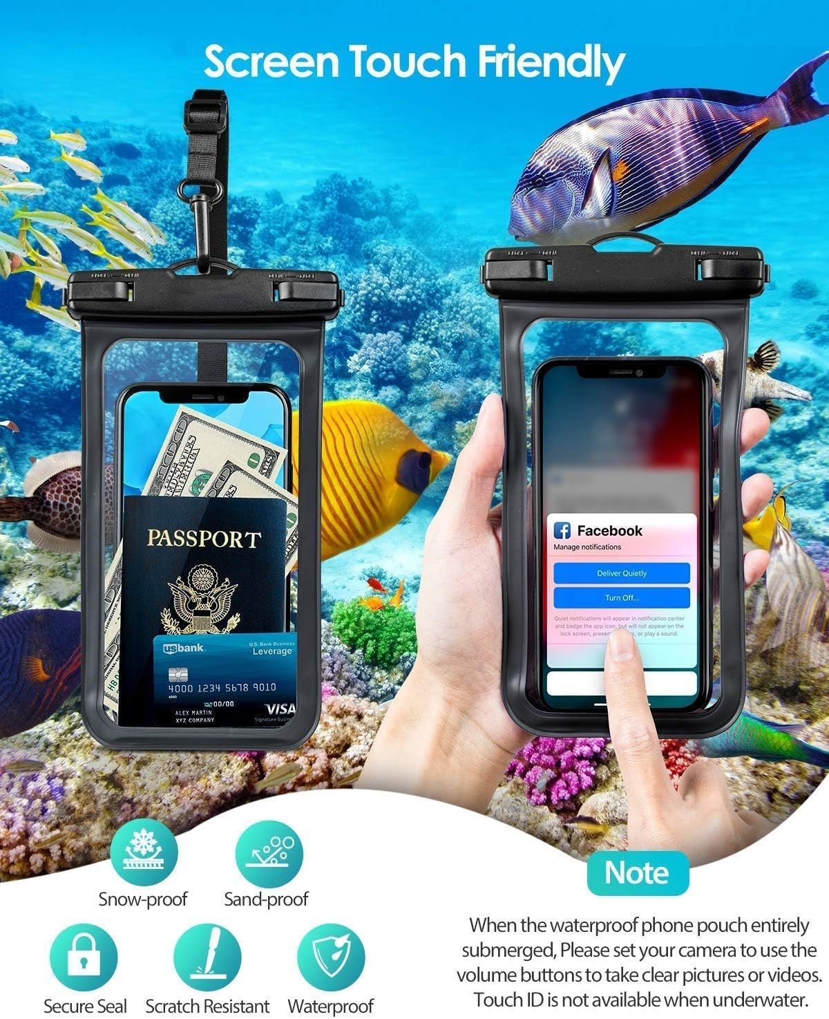 Colorful Waterproof Phone Pouch - QGeeM